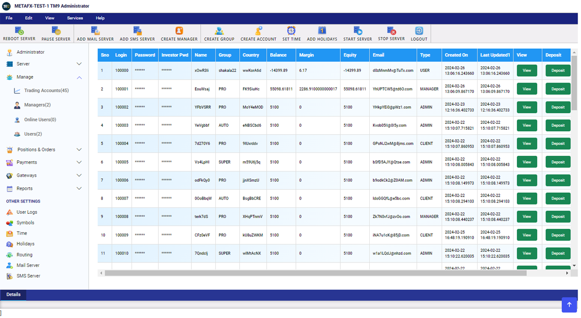 The Trade Master 9 multi-asset platform supports the hedging method, which allows opening multiple positions of the same financial instrument, of opposite or same direction. This feature is widely used in Forex trading